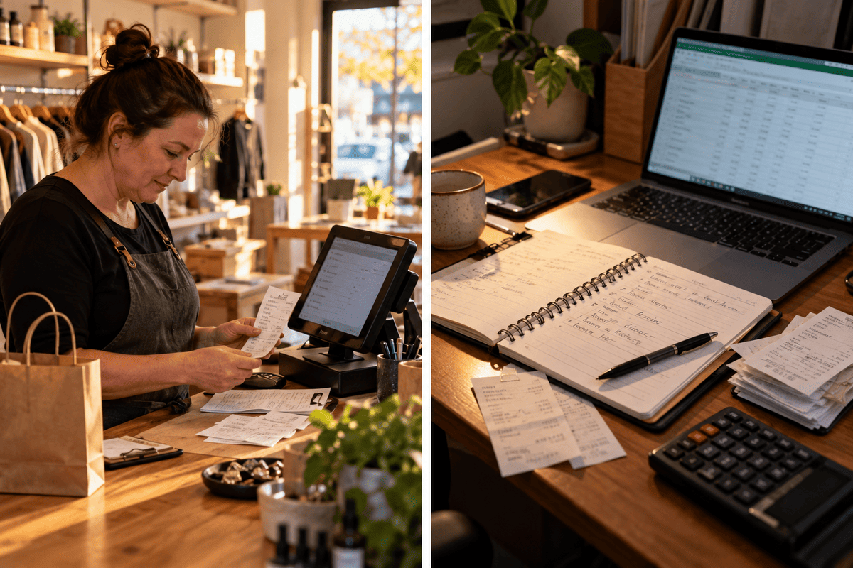 Bicycle workshop with numbered service jobs and customer booking records